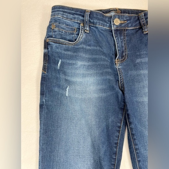 KUT FROM THE KLOTH Women’s Toothpick Skinny Mid-Rise Jeans Light Distress‎ 8S - Picture 2 of 13